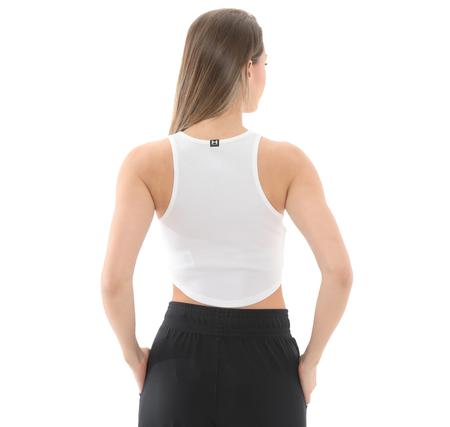 Under Armour Ua Rival Rib Tank Kadın T-Shirt Beyaz