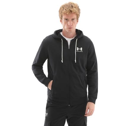Under Armour Ua Rival Terry Lc Fz Erkek Ceket Siyah
