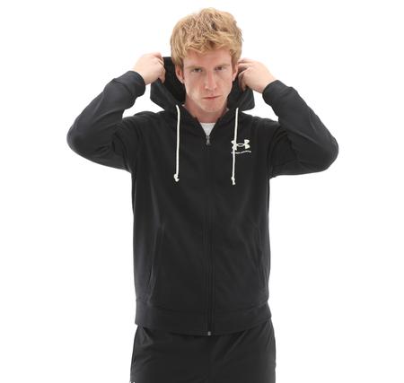 Under Armour Ua Rival Terry Lc Fz Erkek Ceket Siyah