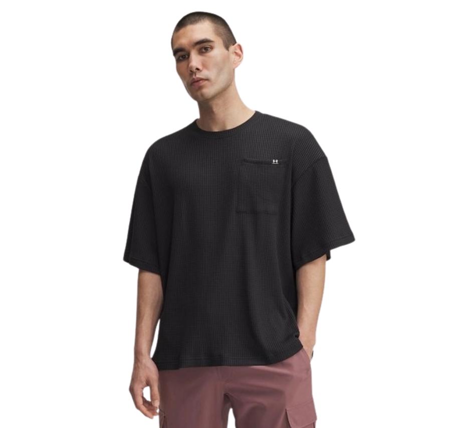 Under Armour Ua Rival Waffle Crew Erkek T-Shirt Siyah Under Armour Ua Rival Waffle Crew Erkek T-Shirt Siyah