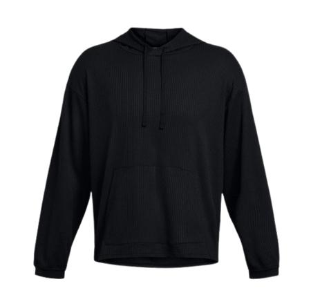 Under Armour Ua Rival Waffle Hoodie Erkek Sweatshirt Siyah