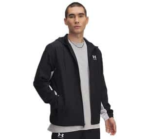 Under Armour Ua Rival Wvn Windbreaker Erkek Yağmurluk-Rüzgarlık Siyah