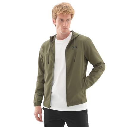 Under Armour Ua Rival Wvn Windbreaker Erkek Yağmurluk-Rüzgarlık Haki