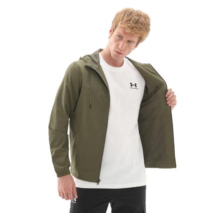 Under Armour Ua Rival Wvn Windbreaker Erkek Yağmurluk-Rüzgarlık Haki