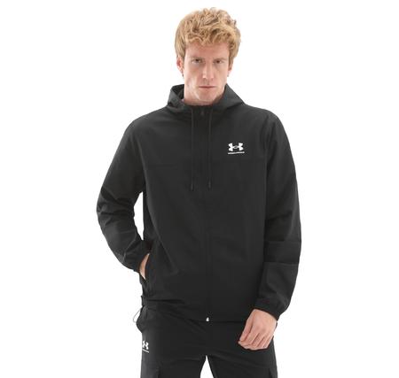Under Armour Ua Rival Wvn Windbreaker Erkek Yağmurluk-Rüzgarlık Siyah