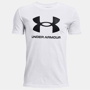 Under Armour Ua Sportstyle Logo Ss Çocuk T-Shirt Beyaz