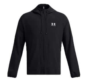 Under Armour Ua Stretch Wvn Windbreakereu Erkek Yağmurluk-Rüzgarlık Siyah