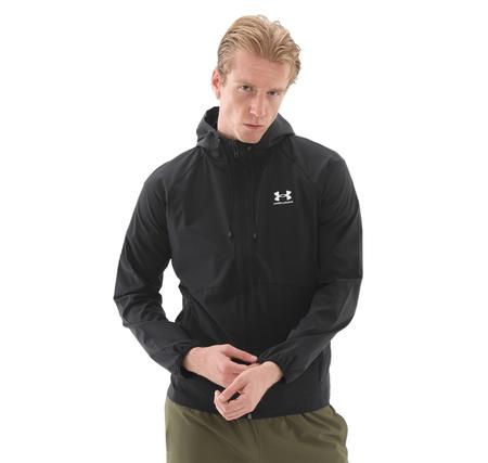 Under Armour Ua Stretch Wvn Windbreakereu Erkek Yağmurluk-Rüzgarlık Siyah