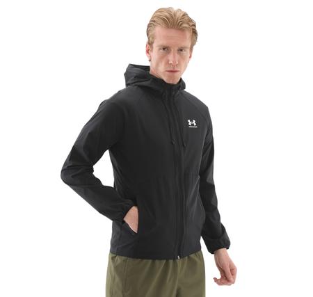 Under Armour Ua Stretch Wvn Windbreakereu Erkek Yağmurluk-Rüzgarlık Siyah