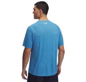 Under Armour Ua Tech Textured Ss Erkek T-Shirt Mavi