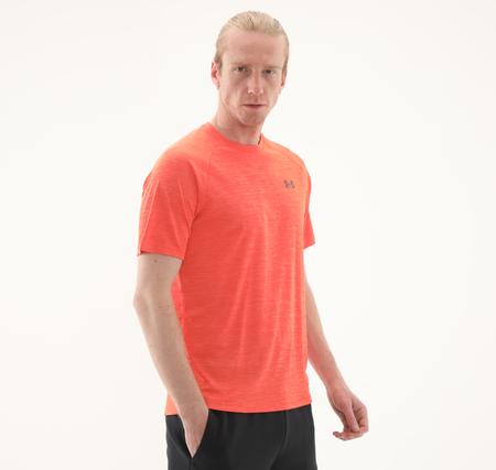 Under Armour Ua Tech Textured Ss Erkek T-Shirt Turuncu