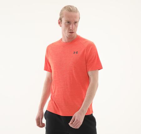 Under Armour Ua Tech Textured Ss Erkek T-Shirt Turuncu