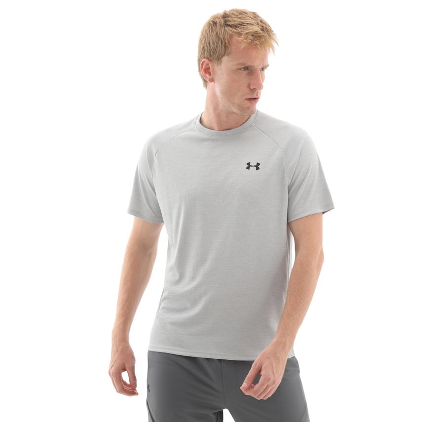 Under Armour Ua Tech Textured Ss Erkek T-Shirt Gri Under Armour Ua Tech Textured Ss Erkek T-Shirt Gri