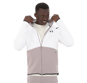 Under Armour Ua Unstoppable Flc Fz Hd Eu Erkek Ceket Beyaz