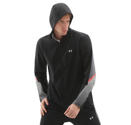 Under Armour Ua Velociti Storm Hooded Jkt Erkek Yağmurluk-Rüzgarlık Antrasit