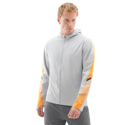 Under Armour Ua Velociti Storm Hooded Jkt Erkek Yağmurluk-Rüzgarlık Gri