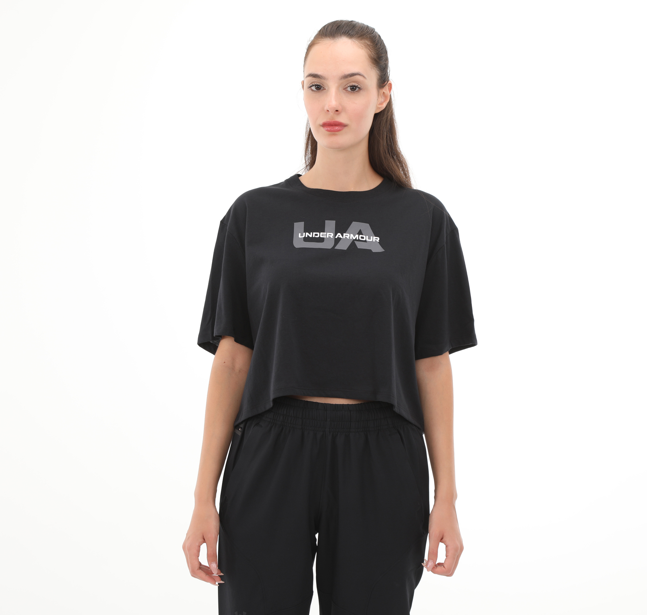 Женская футболка Under Armour Ua W Boxy Crop Branded Ss