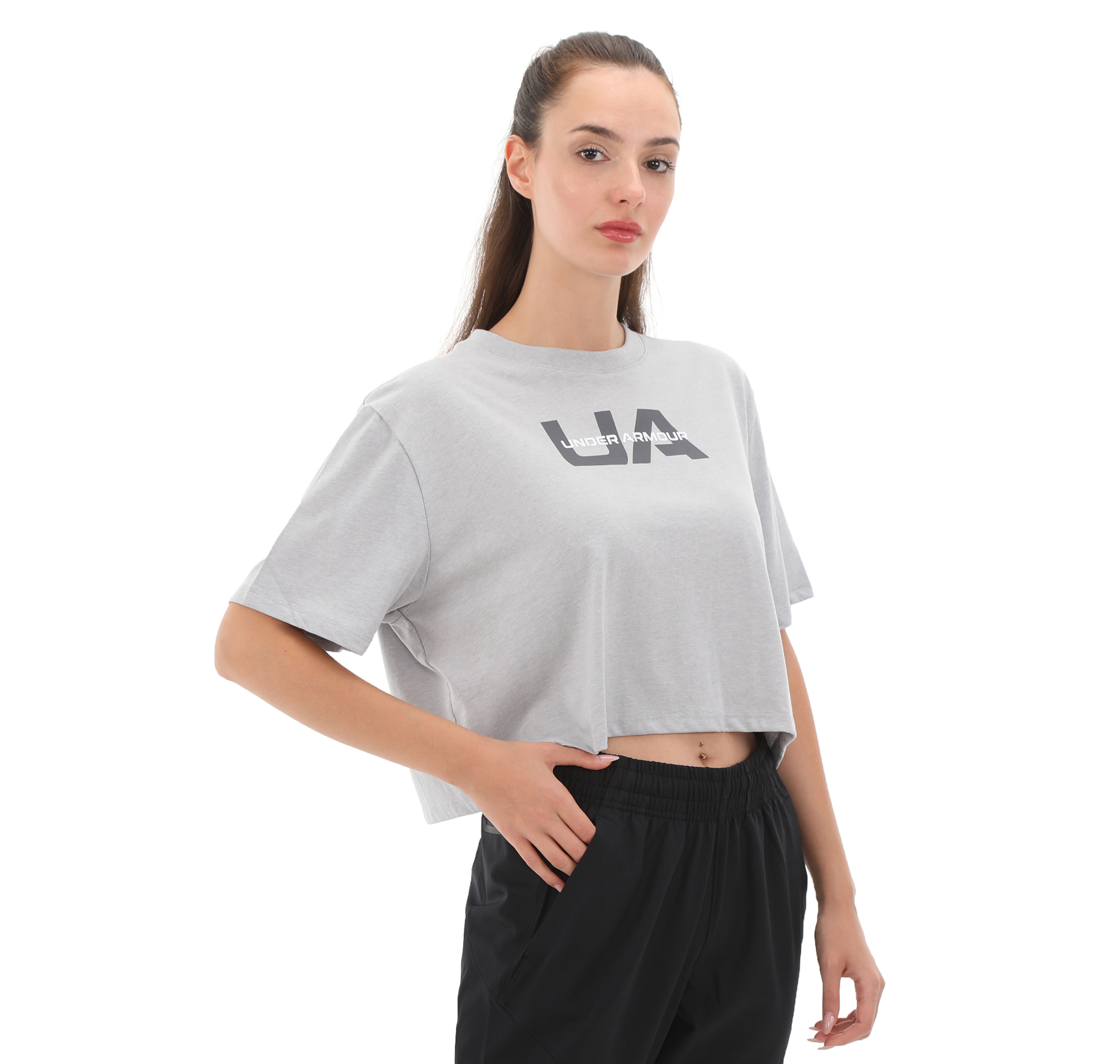 Женская футболка Under Armour Ua W Boxy Crop Branded Ss