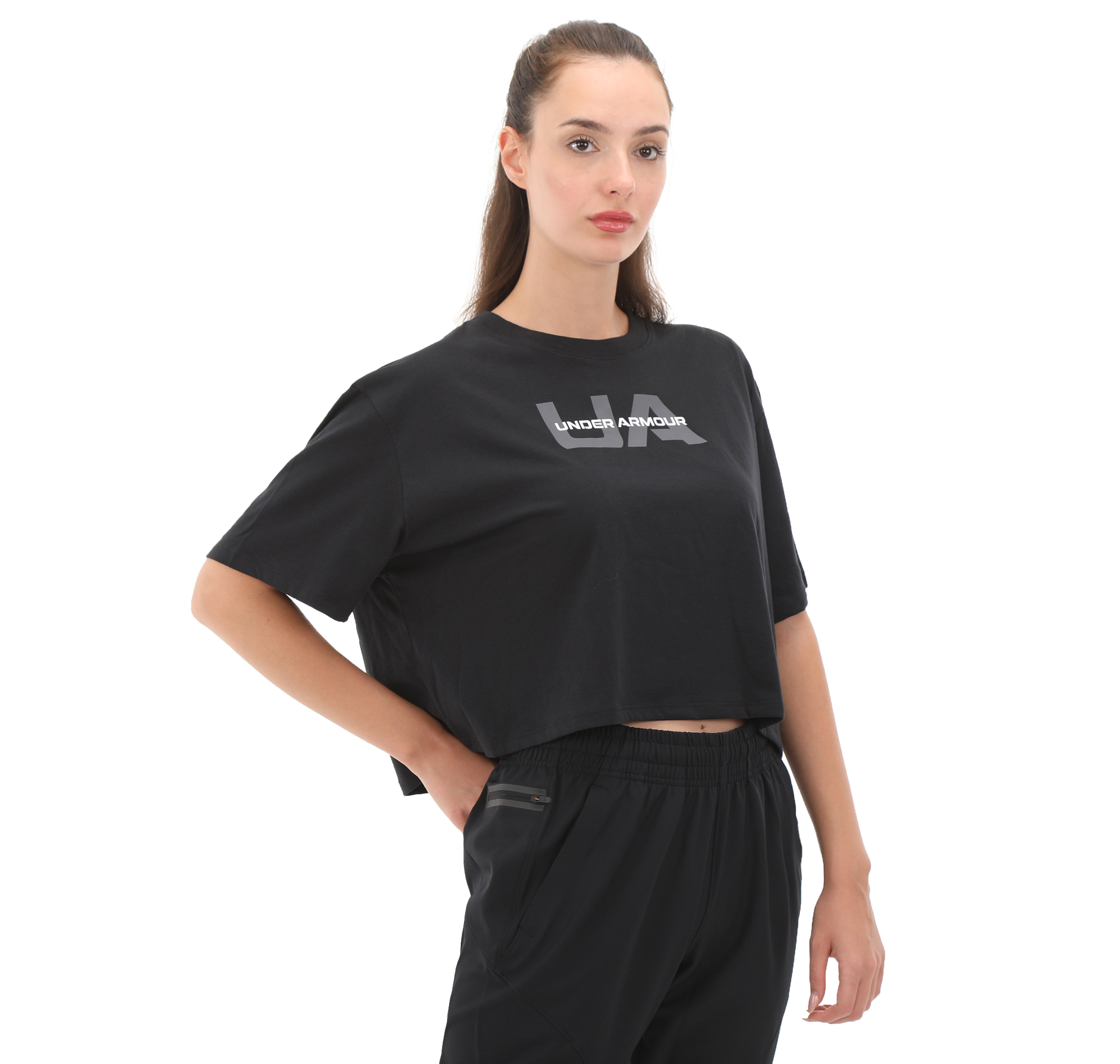 Женская футболка Under Armour Ua W Boxy Crop Branded Ss