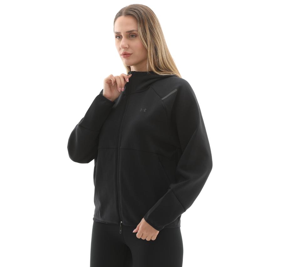 Under Armour Unstoppable Fleece Fz Kadın Ceket Siyah Under Armour Unstoppable Fleece Fz Kadın Ceket Siyah