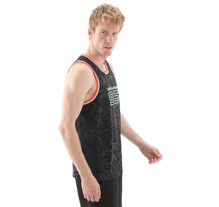 Under Armour Zone Pro Mesh Tank Printed Erkek T-Shirt Siyah