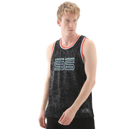 Under Armour Zone Pro Mesh Tank Printed Erkek T-Shirt Siyah