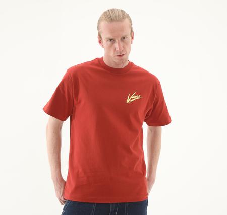 Vans Brush Script Loose Ss Erkek T-Shirt Kahve