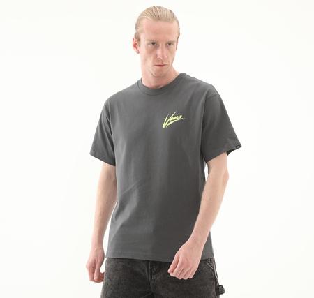 Vans Brush Script Loose Ss Erkek T-Shirt Gri