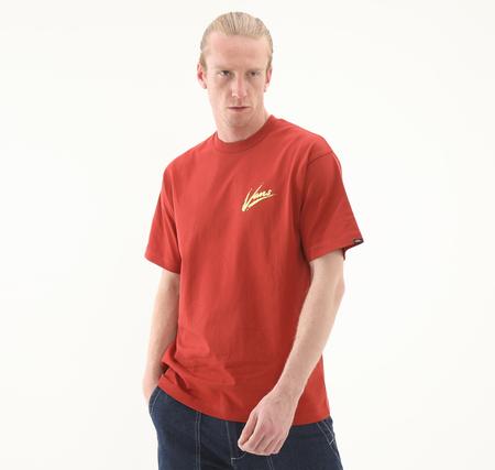 Vans Brush Script Loose Ss Erkek T-Shirt Kahve