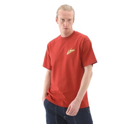 Vans Brush Script Loose Ss Erkek T-Shirt Kahve