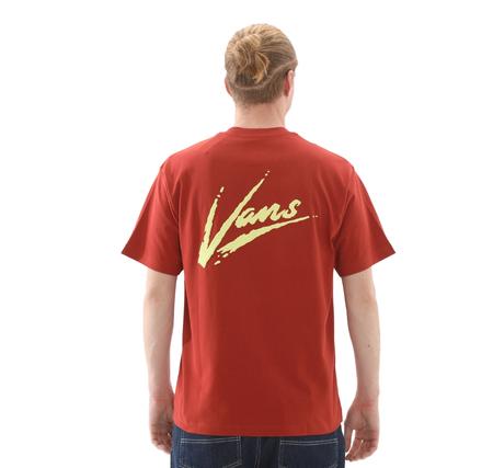Vans Brush Script Loose Ss Erkek T-Shirt Kahve