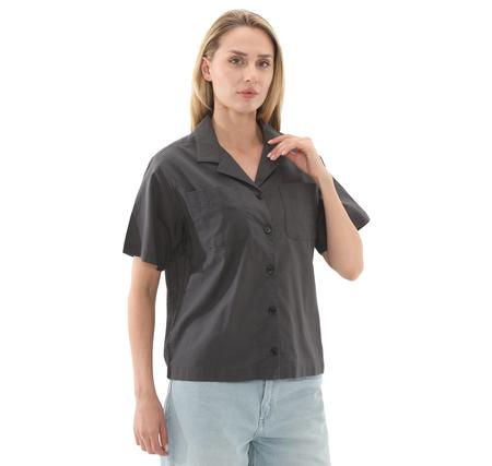 Vans Cassidy Camp Shirt Kadın Gömlek Siyah