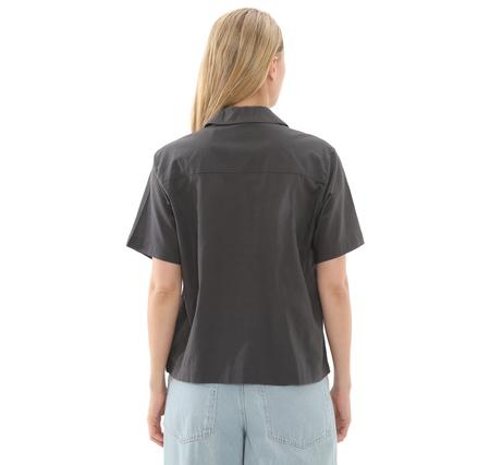 Vans Cassidy Camp Shirt Kadın Gömlek Siyah