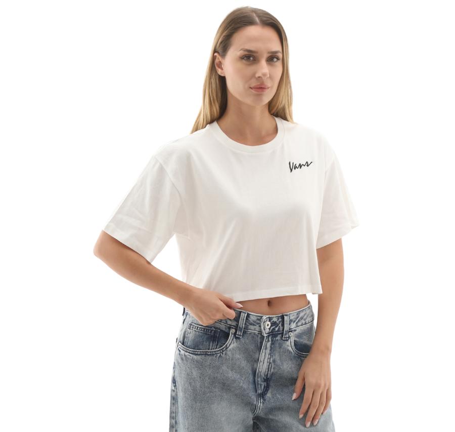 Vans Classic Script Kadın T-Shirt Beyaz Vans Classic Script Kadın T-Shirt Beyaz