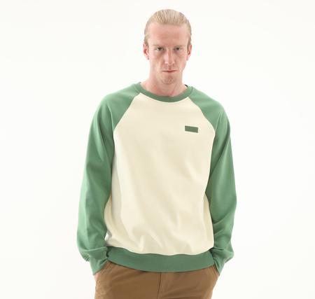 Vans Core Basic Raglan Crew Erkek Sweatshirt Krem