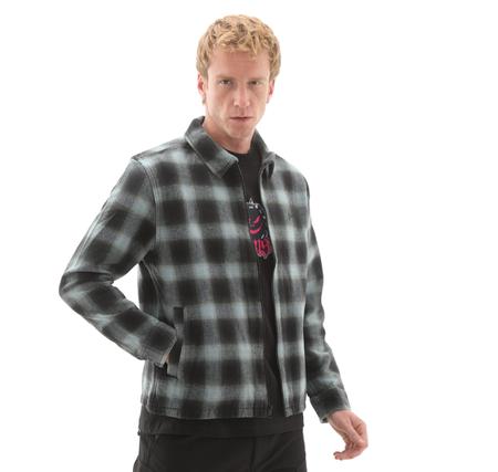 Vans Crestmont Plaid Shacket Erkek Ceket Açık Mavi