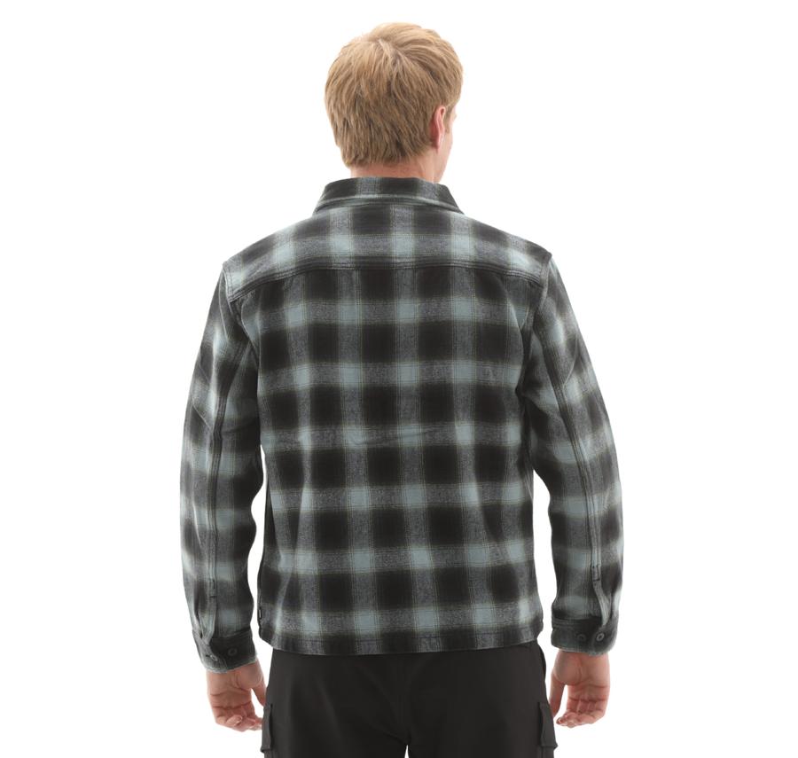 Vans Crestmont Plaid Shacket Erkek Ceket Açık Mavi Vans Crestmont Plaid Shacket Erkek Ceket Açık Mavi