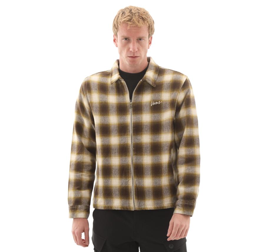 Vans Crestmont Plaid Shacket Erkek Ceket Kahve Vans Crestmont Plaid Shacket Erkek Ceket Kahve