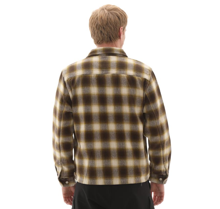 Vans Crestmont Plaid Shacket Erkek Ceket Kahve Vans Crestmont Plaid Shacket Erkek Ceket Kahve