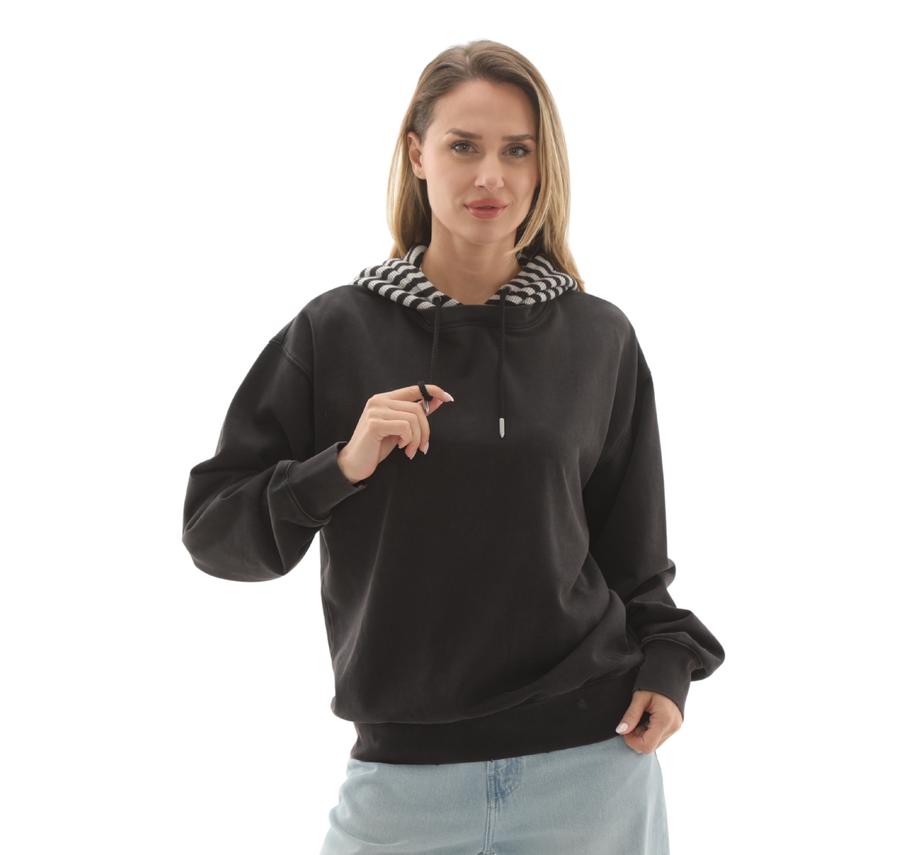 Vans Effy Hooded Crew Kadın Sweatshirt Siyah Vans Effy Hooded Crew Kadın Sweatshirt Siyah