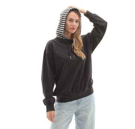 Vans Effy Hooded Crew Kadın Sweatshirt Siyah