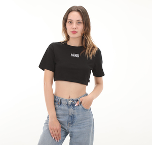 Vans Flying V Crew Crop Iı Kadın T-Shirt Lacivert