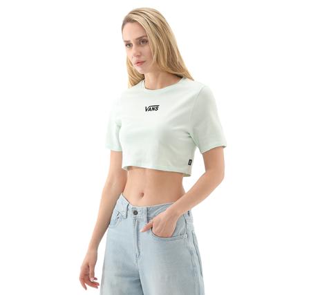 Vans Flying V Crew Crop Iı Kadın T-Shirt Beyaz