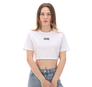 Vans Flying V Crew Crop Iı Kadın T-Shirt Beyaz