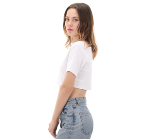 Vans Flying V Crew Crop Iı Kadın T-Shirt Beyaz