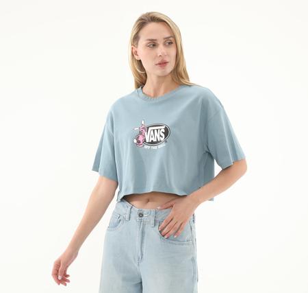 Vans Follow Relax Crop Ss Kadın Mavi