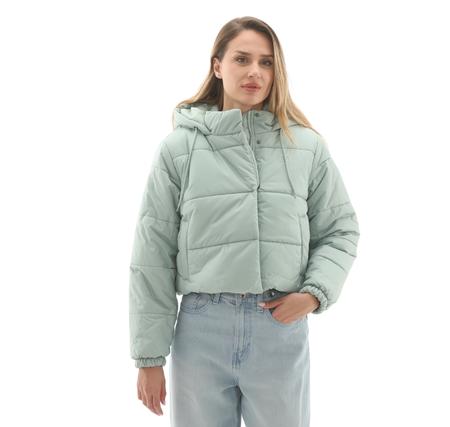 Vans Hillgate Cropped Puffer Kadın Mont Açık Mavi