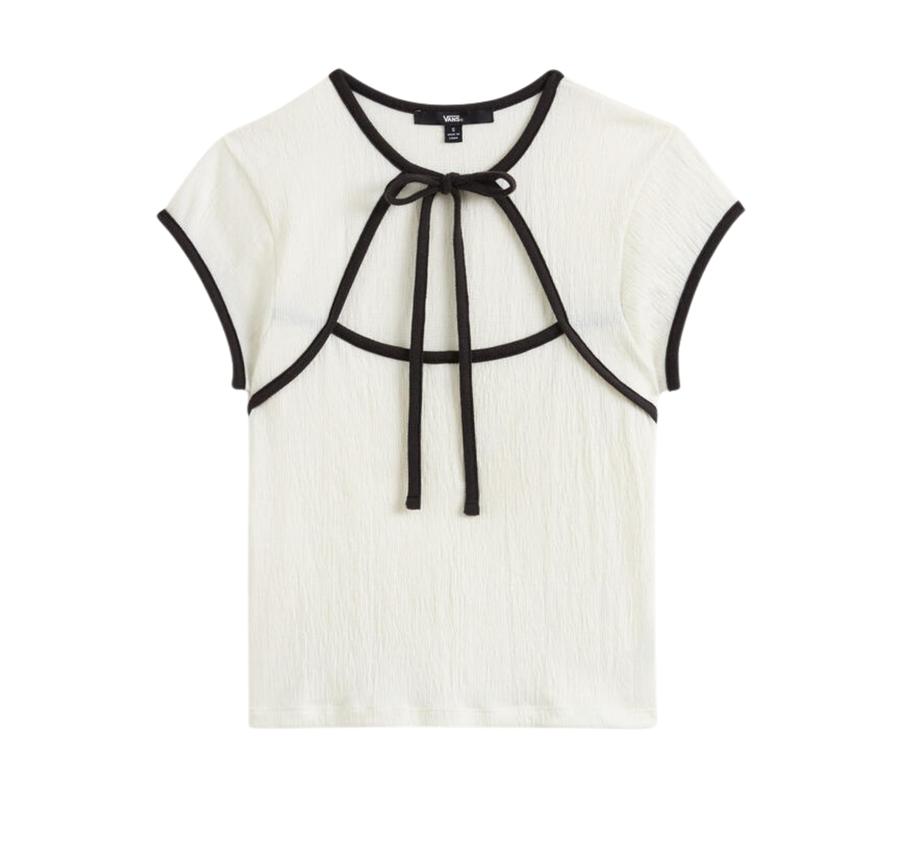 Vans Kari Tie Neck Top Kadın T-Shirt Beyaz Vans Kari Tie Neck Top Kadın T-Shirt Beyaz