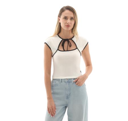 Vans Kari Tie Neck Top Kadın T-Shirt Beyaz Vans Kari Tie Neck Top Kadın T-Shirt Beyaz