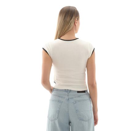 Vans Kari Tie Neck Top Kadın T-Shirt Beyaz